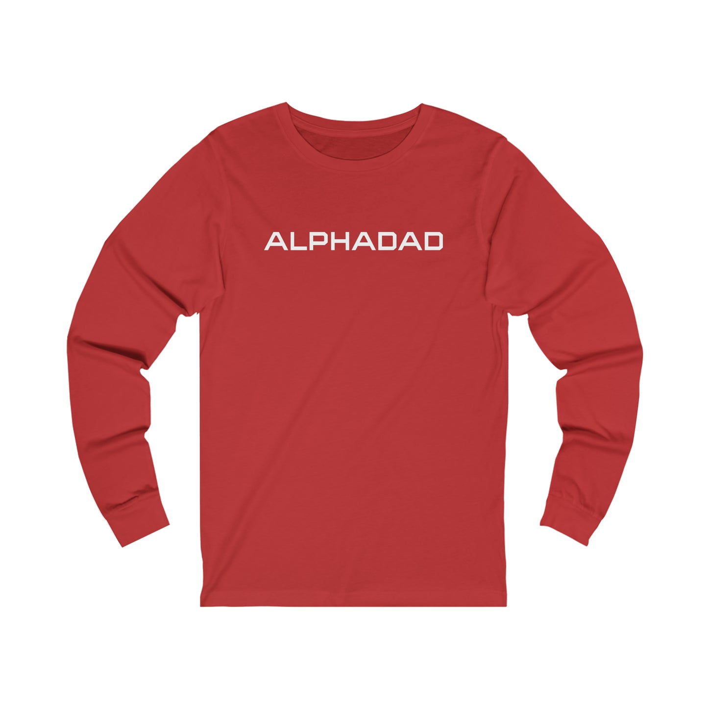 ALPHADAD White Logo Long Sleeve Tee