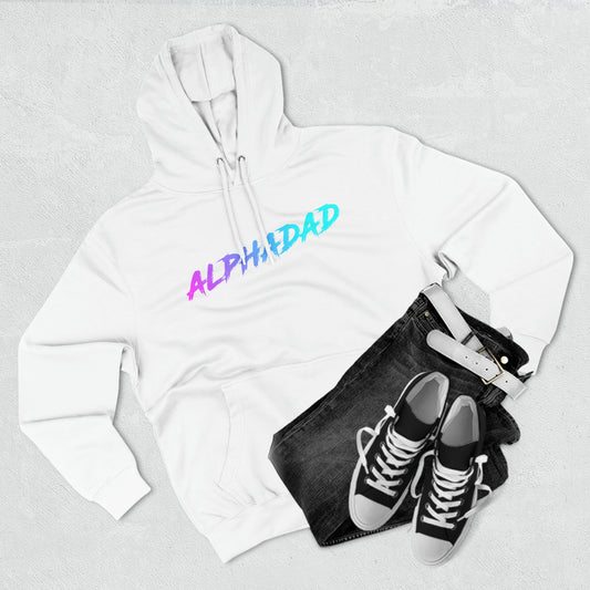 ALPHADAD Timeout Neon Logo Three-Panel Fleece Hoodie