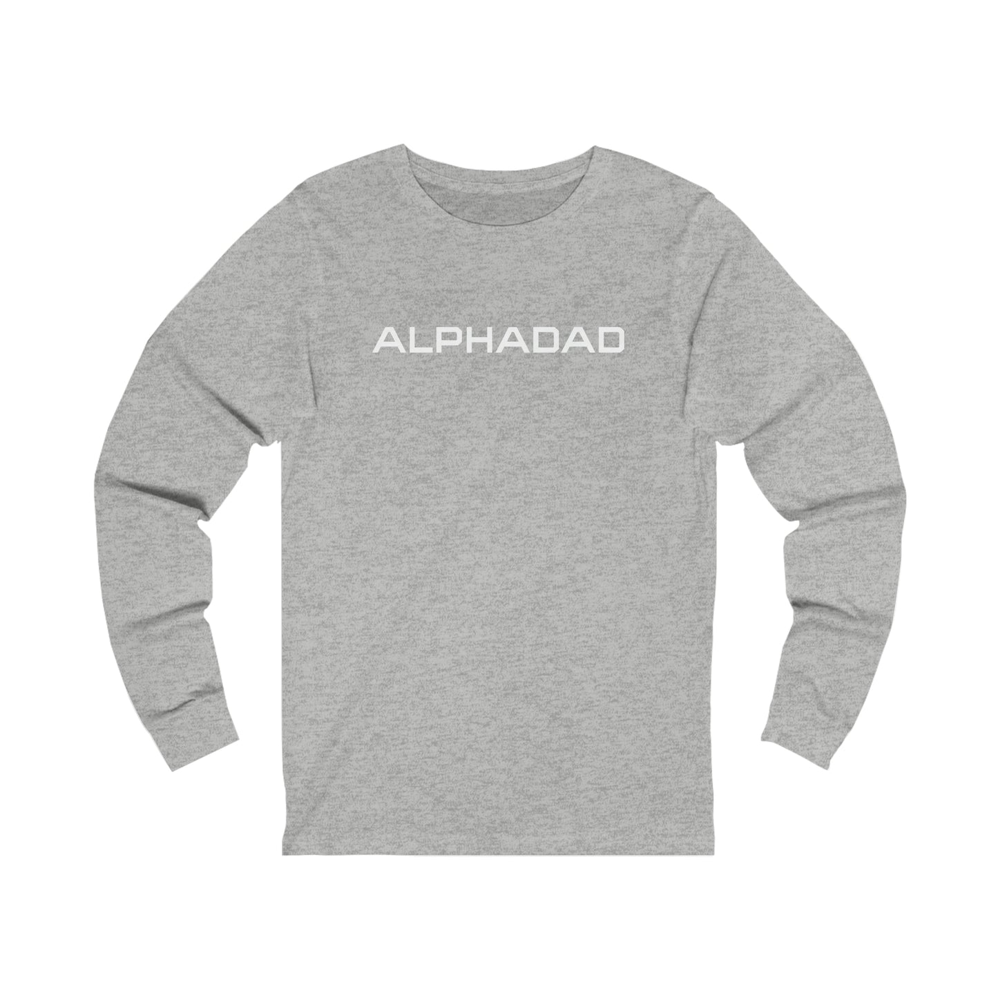 ALPHADAD White Logo Long Sleeve Tee