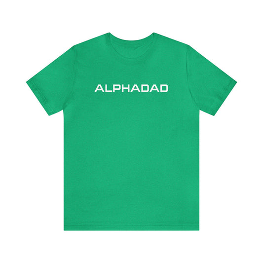 ALPHADAD White Logo Sleeve Tee