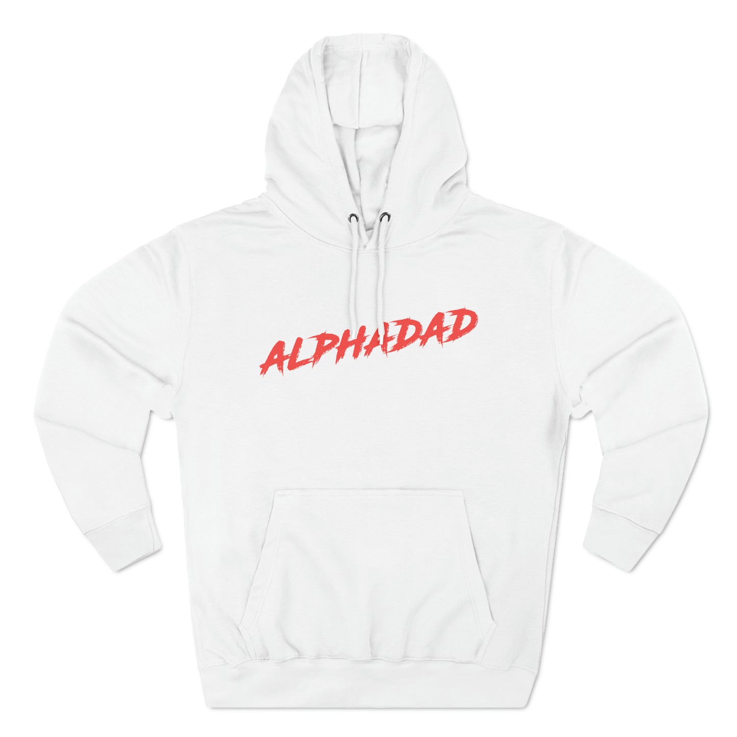 ALPHADAD Timeout Red Logo Three-Panel Fleece Hoodie