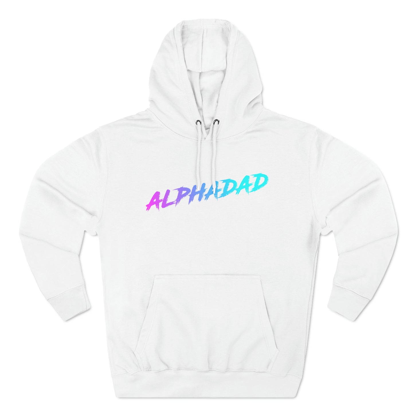 ALPHADAD Timeout Neon Logo Three-Panel Fleece Hoodie