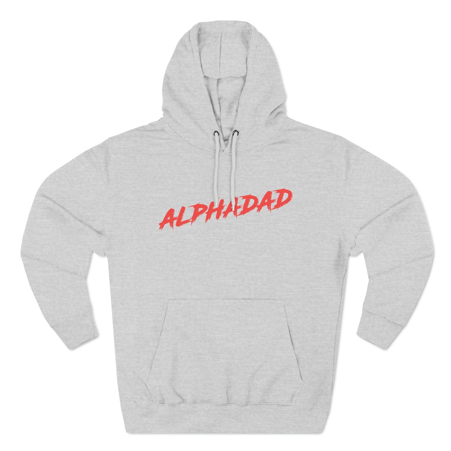 ALPHADAD Timeout Red Logo Three-Panel Fleece Hoodie