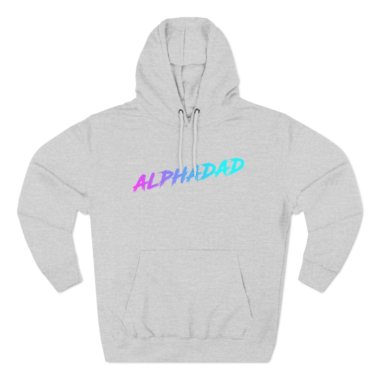 ALPHADAD Timeout Neon Logo Three-Panel Fleece Hoodie